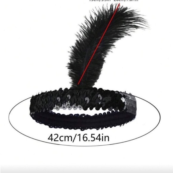 6 PC Purple Sequin Gloves and Accessories Set - Picture 9 of 10